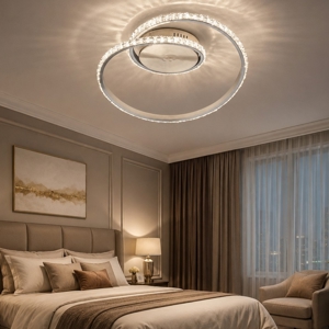 Plafoniera led 3000k rgb dimmerabile con telecomando per camera da letto