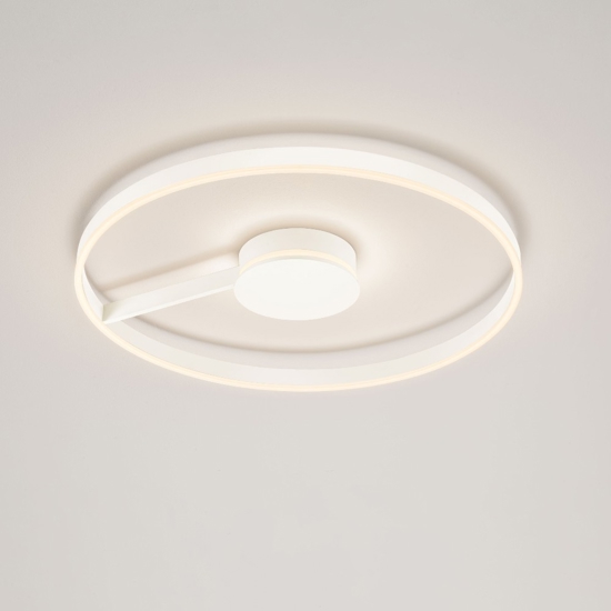 Grande plafoniera 80 cm rotonda bianca moderna led 57w cct 2700k 3000k 4000k per salone