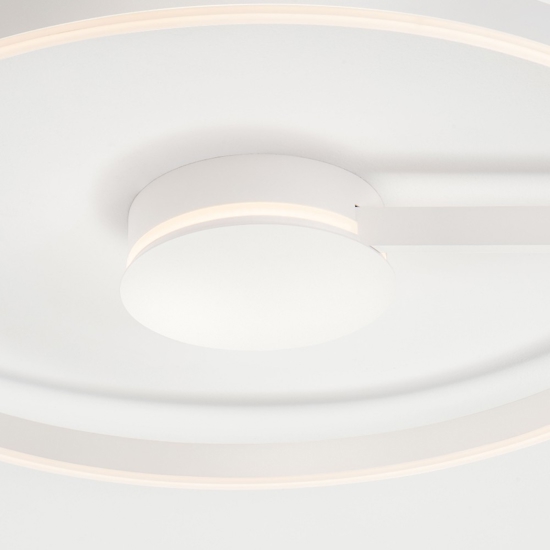 Grande plafoniera 80 cm rotonda bianca moderna led 57w cct 2700k 3000k 4000k per salone