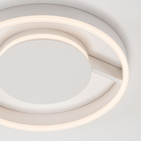 Plafoniera bianca 40 cm moderna led 41w cct 2700k 3000k 4000k dimmerabile per camera da letto
