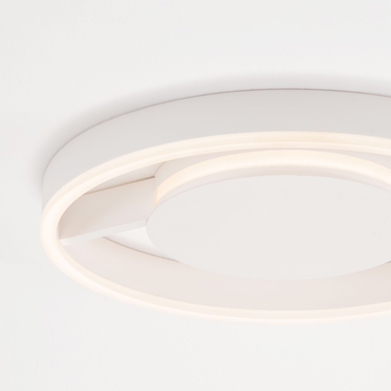 Plafoniera bianca 40 cm moderna led 41w cct 2700k 3000k 4000k dimmerabile per camera da letto