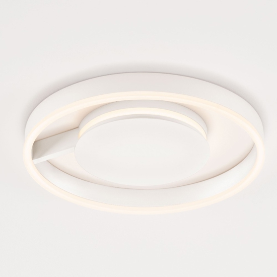Plafoniera bianca 40 cm moderna led 41w cct 2700k 3000k 4000k dimmerabile per camera da letto