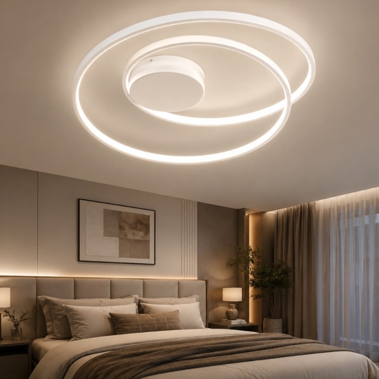 Oz pl on-off 4000k ideal lux plafoniera led moderna bianca