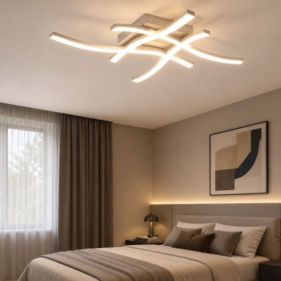 Plafoniera per camera da letto led 20w 4000k moderna