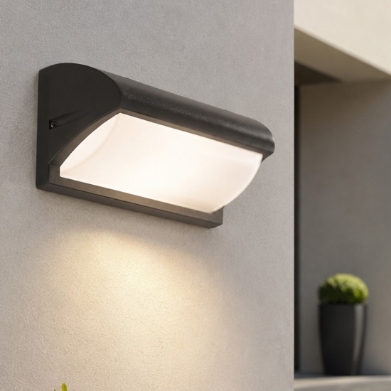 Applique per esterni moderni antracite isyluce elba