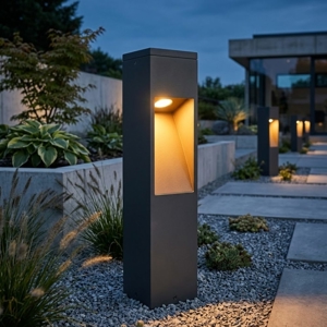 Top light lampioncino da giardino lisbona antracite led 12w 3000k ip65