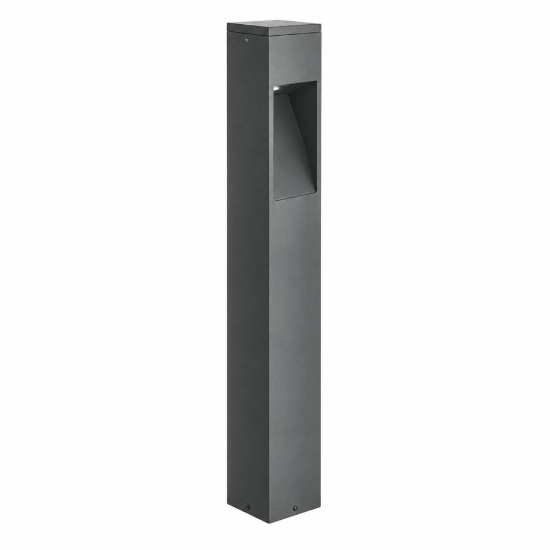 Top light lisbona lampione da giardino moderno antracite led 12w 3000k ip65