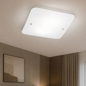 Celine pl4 plafoniera per camera da letto quadrata ideal lux luminosa quadrata 49cm
