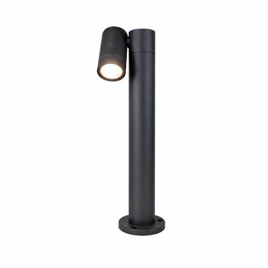 Top light lampioncino da giardino oslo luce orientabile gu10 antracite ip65