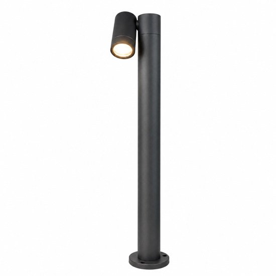 Top light oslo lampione da giardino antracite luce orientabile ip65