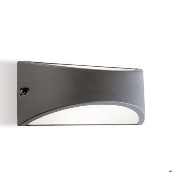 Applique grafite da esterno moderna led 10w 3000k ip65