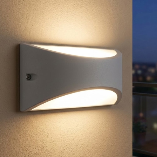 Applique da esterno balcone bianca led 4000k ip65