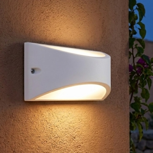 Applique da esterno bianca moderna led 10w 3000k ip65