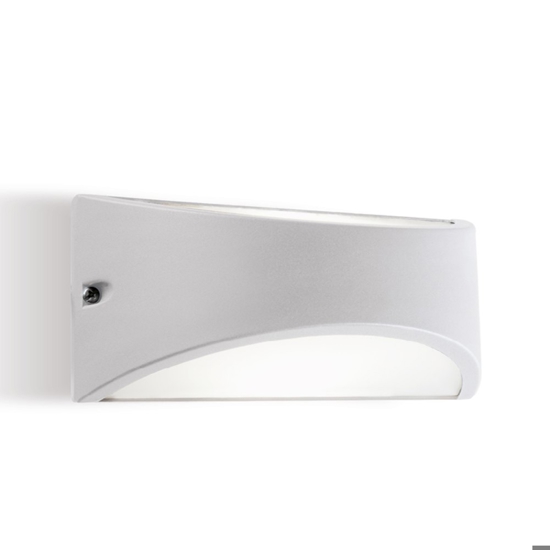 Applique da esterno bianca moderna led 10w 3000k ip65