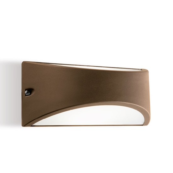 Applique per esterni color caffe moderna led 10w 4000k ip65