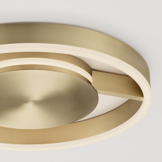 Plafoniera moderna bronzo led 41w cct 2700k 3000k 4000k dimmerabile per camera da letto