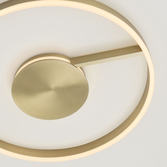 Plafoniera rotonda bronzo led 48w cct 2700k 3000k 4000k dimmerabile per soggiorno moderno