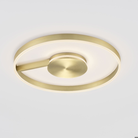 Plafoniera rotonda bronzo led 48w cct 2700k 3000k 4000k dimmerabile per soggiorno moderno