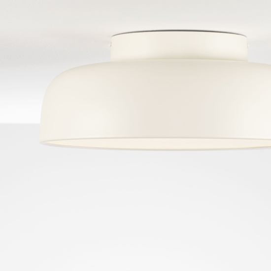 Plafoniera crema per cucina moderna 40cm led 27w dimmerabile 3000k