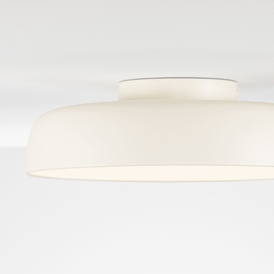 Plafoniera da soffitto crema 50 cm rotonda led 36w 3000k dimmerabile per soggiorno
