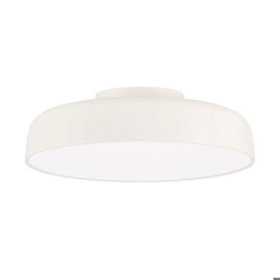 Plafoniera da soffitto crema 50 cm rotonda led 36w 3000k dimmerabile per soggiorno