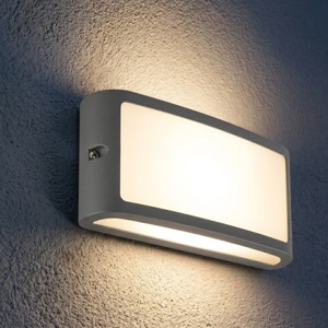 Applique da esterno balcone rettangolare antracite ip65