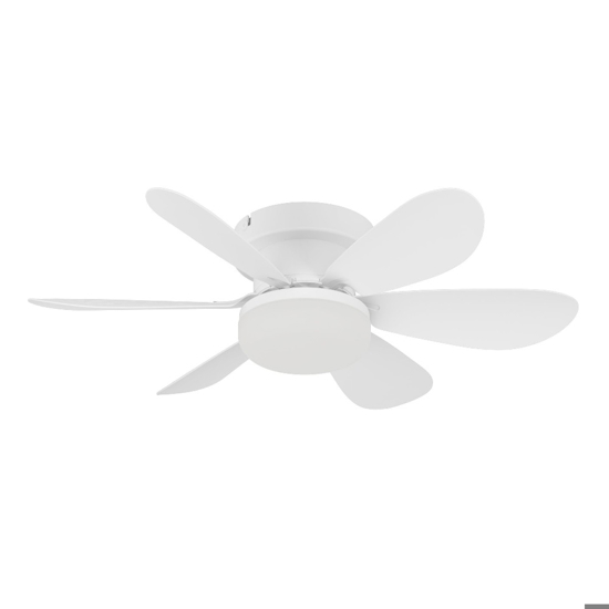 Mini ventilatore  da soffitto bianco eglo clovelly con led 3000k ambienti fino a 13mq