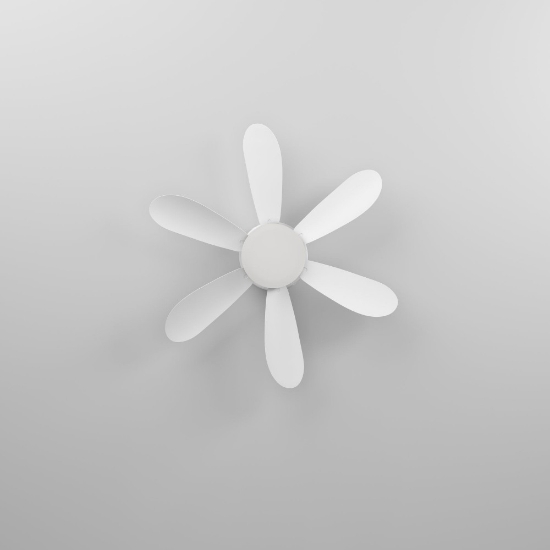 Mini ventilatore  da soffitto bianco eglo clovelly con led 13w 3000k ambienti fino a 13mq fp