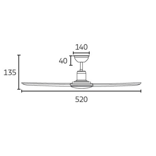 Mini ventilatore  da soffitto bianco eglo clovelly con led 13w 3000k ambienti fino a 13mq fp