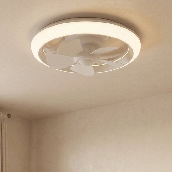 Eglo ventilatore a plafoniera da soffitto bianco led cct stanza 13mq motore dc