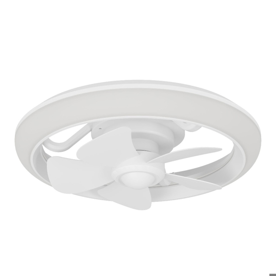 Eglo ventilatore a plafoniera da soffitto bianco led cct stanza 13mq motore dc