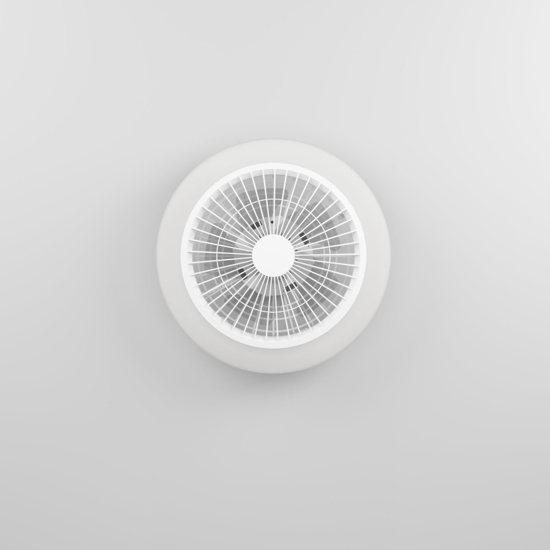Ventilatore con plafoniera bianco con telecomando led cct eglo salvador