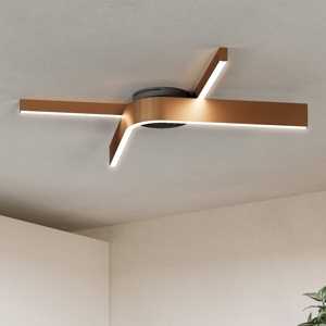 Plafoniera eglo folcino-z design moderna bronzo controllo remoto app led rgb 2700k a 6500k