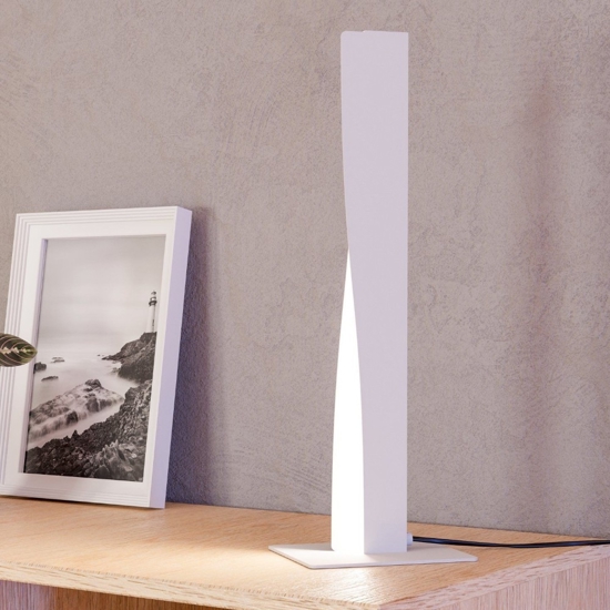 Lampada da tavolo grigia design moderna led rgb 2700 a 6500k controllo remoto app eglo bolognano