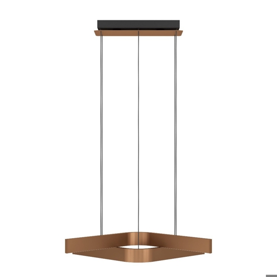 Lampadario design moderno eglo folcino-z bronzo led rgb 2700k a 6500k controllo remoto app