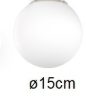 Vetro ricambio 15cm per serie 1200-sa top light