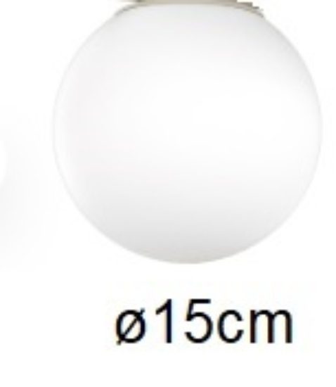 Vetro ricambio 15cm per serie 1200-sa top light