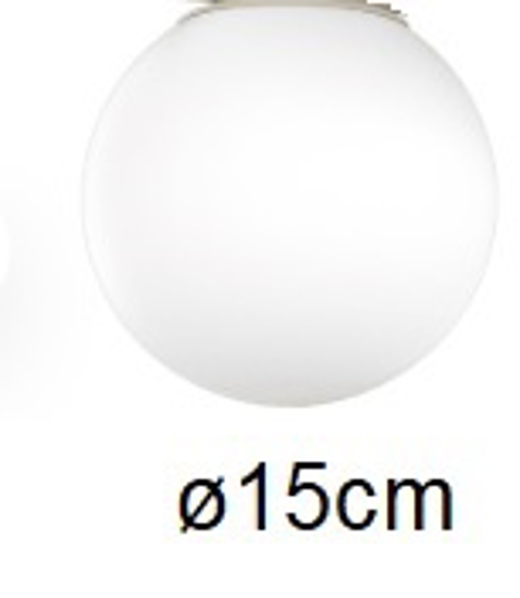 Vetro ricambio 15cm per serie 1200-sa top light