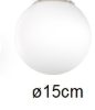 Vetro ricambio 15cm per serie 1200-sa top light