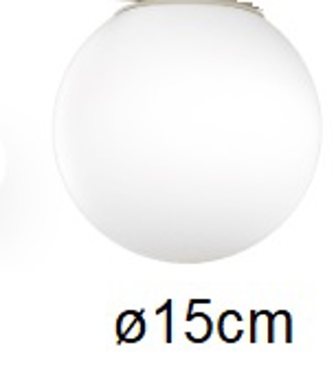 Vetro ricambio 15cm per serie 1200-sa top light