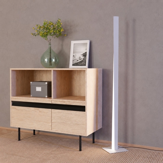 Piantana grigio design moderna led rgb 2700k a 6500k controllo remoto app eglo bolognano-z