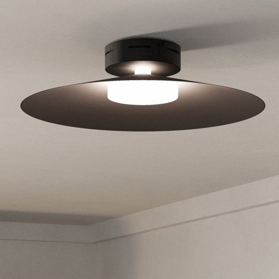 Plafoniera eglo conomavilla nera led rgb 2700k a 6500k controllo remoto app