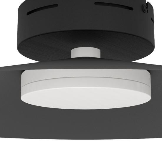 Plafoniera eglo conomavilla nera led rgb 2700k a 6500k controllo remoto app