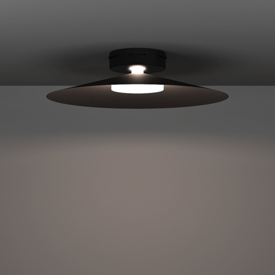 Plafoniera eglo conomavilla nera led rgb 2700k a 6500k controllo remoto app