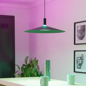 Lampadario sospensione eglo conomavilla-z per cucina nero led rgb 2700k a 6500k controllo remoto app