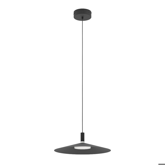 Lampadario sospensione eglo conomavilla-z per cucina nero led rgb 2700k a 6500k controllo remoto app