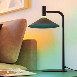 Lampada da tavolo esglo conomavilla-z nera led rgb 2700k a 6500k controllo remoto app