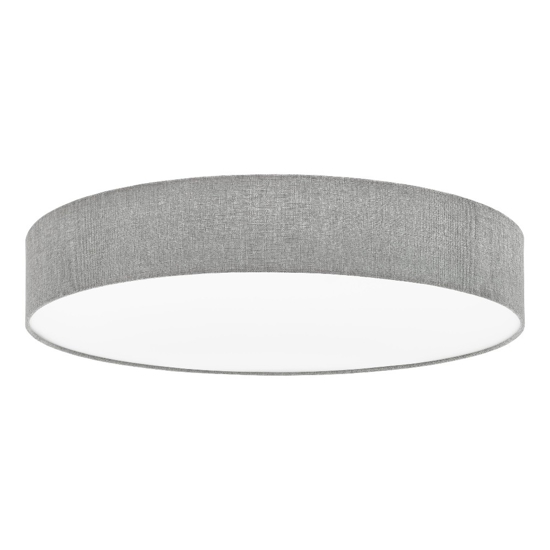 Plafoniera moderna per soggiorno tessuto grigio