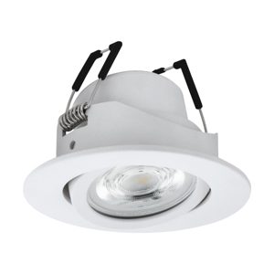 Faretto da incasso 220-240v smart led 4,7w rgb cct 2700k a 6500k dimmerabile controllo con app bianco eglo saliceto