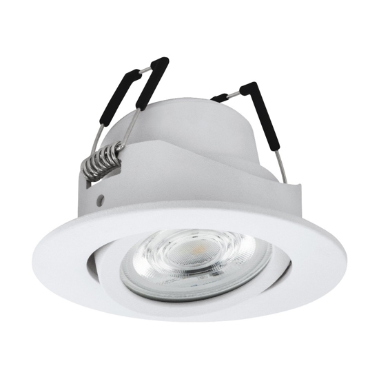 Faretto da incasso 220-240v smart led rgb 2700k a 6500k dimmerabile controllo con app bianco eglo saliceto